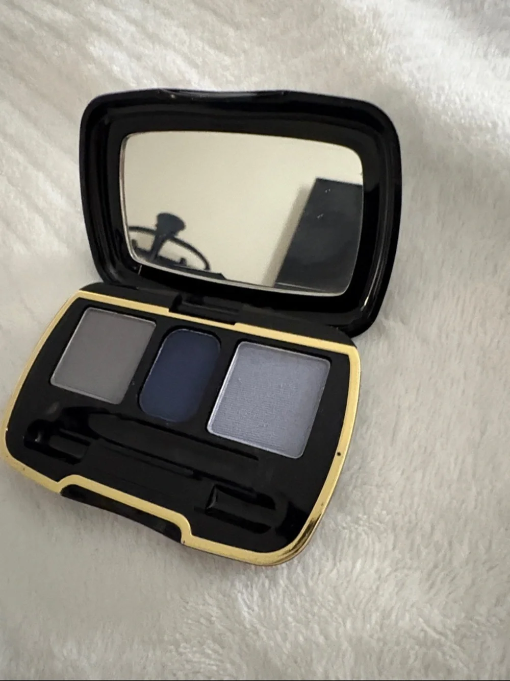 Classic Trio Eyeshadow Palette - Charcoal, Navy & Silver